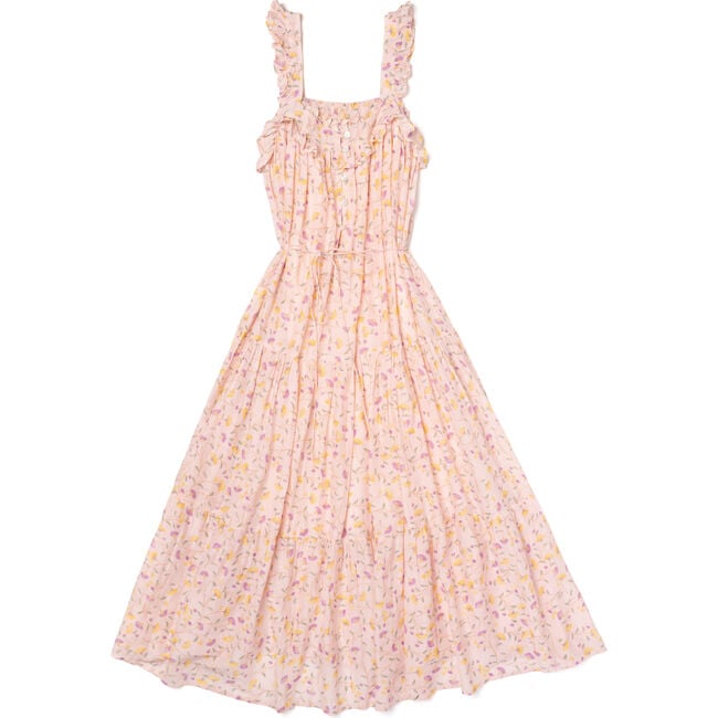 Women's Butterfly Dress, Pink Floral Print