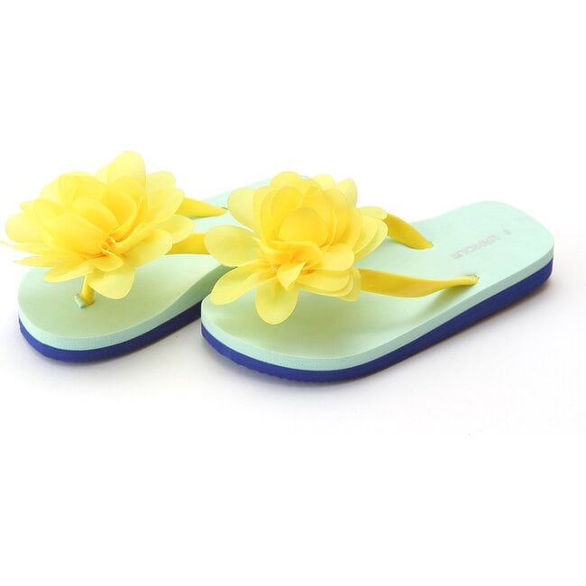 Joyce Flower EVA Flip Flop, Yellow