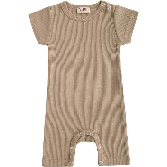 Khaki Modal Bodysuit, Beige