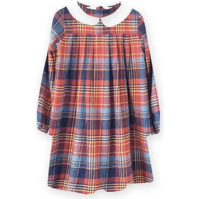 Brook Dress, Rust Plaid