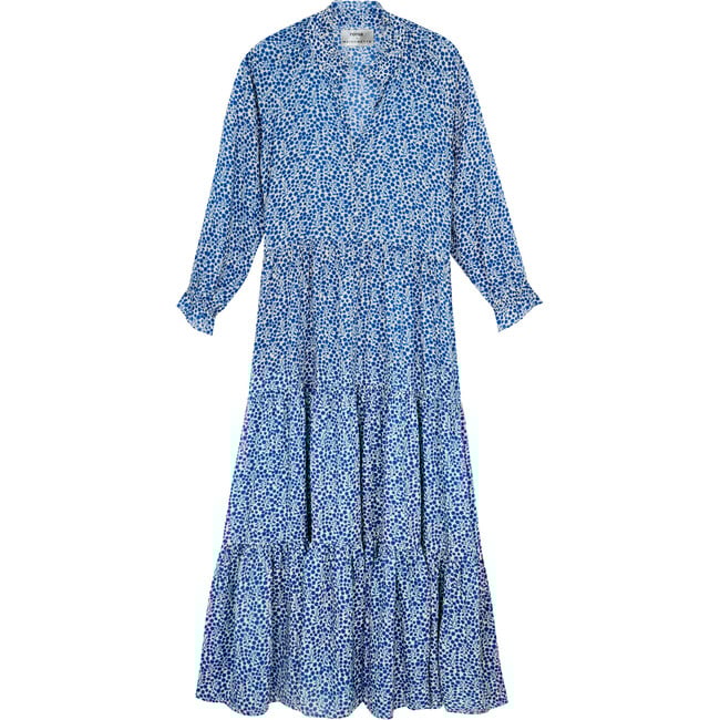 Maisonette x Roma Women's Sienna Dress, Blue Floral